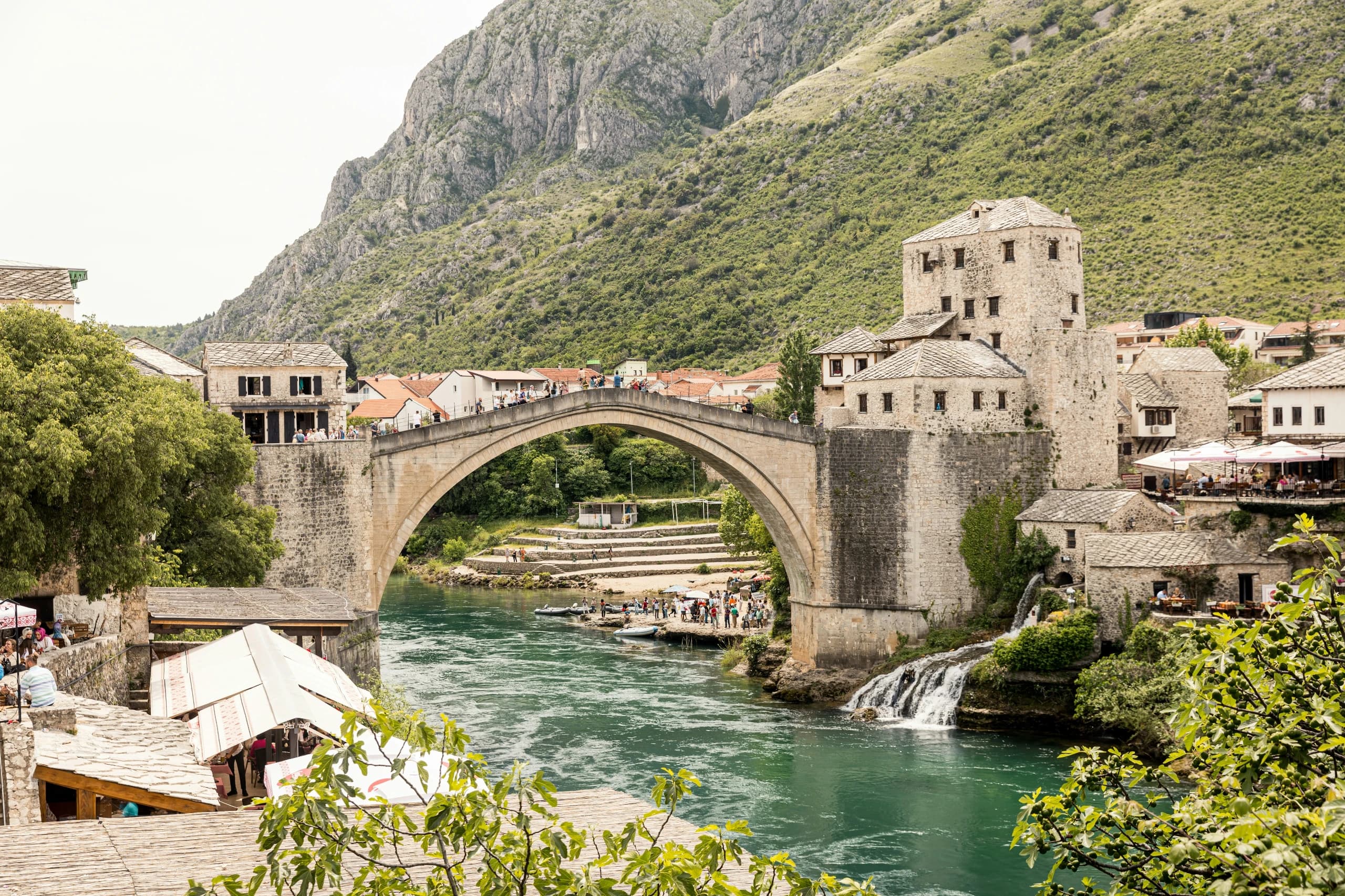 Stari Most bridge in Mostar Bosnia and Herzegovina