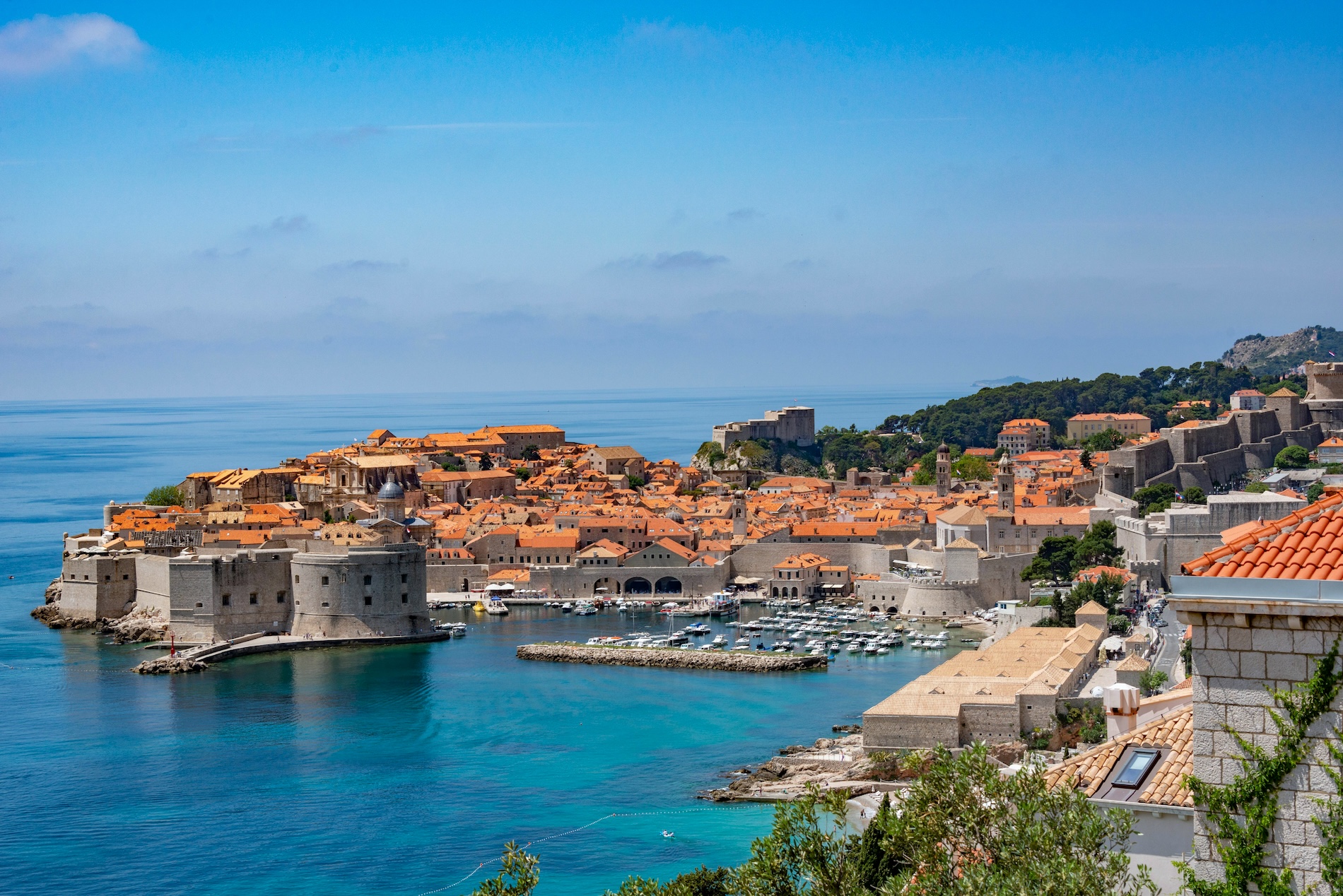 Scenic view of the Croatian Adriatic coast